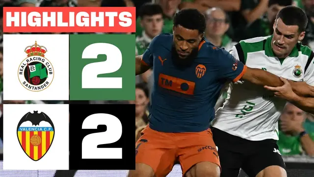 R. RACING CLUB 2 - 2 VALENCIA CF | RESUMEN LALIGA EA SPORTS