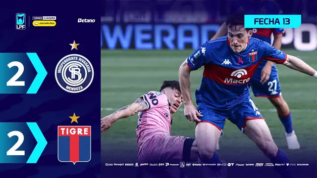 INDEPENDIENTE RIVADAVIA 2 - 2 TIGRE | Resumen del partido | #TorneoMercadoLibre Clausura 2026 🏆