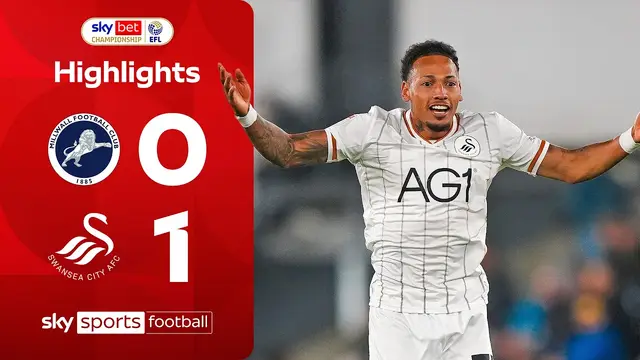 Ronald's 90th-minute strike keeps Swansea top of the table 🔝 | Millwall 0-1 Swansea | EFL Highlights