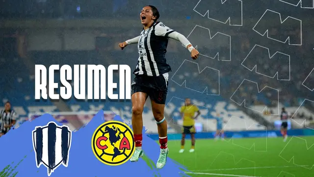 Resumen 📹 Rayadas 4 - 3 América | ¡Partidazo y lluvia de Goles! ⚽️