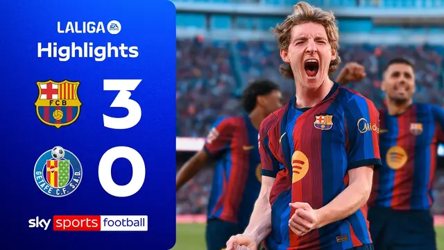 Gordon continues to shine in Spain with first Barca goal | Barcelona 3-0 Getafe | La Liga Highlights
