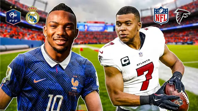Bijan Robinson turns Kylian Mbappè into NFL WR 1!