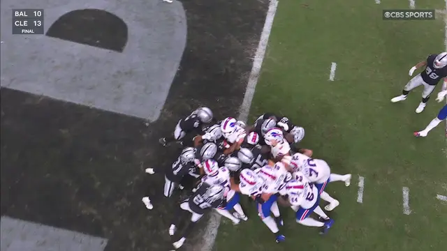 THE BILLS WORK TOGETHER TO PUSH JAMES COOK THROUGH FOR THE TD