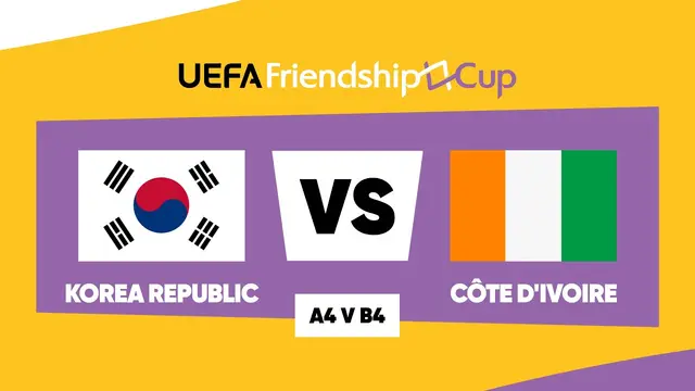 Korea Republic - Côte d'Ivoire: UEFA Friendship Cup 2026 ¦ 7th-8th Place ¦ Match 13