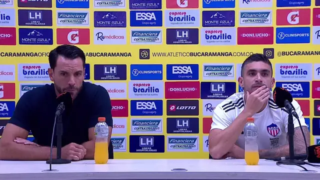 Rueda de prensa de Junior tras su partido con Bucaramanga