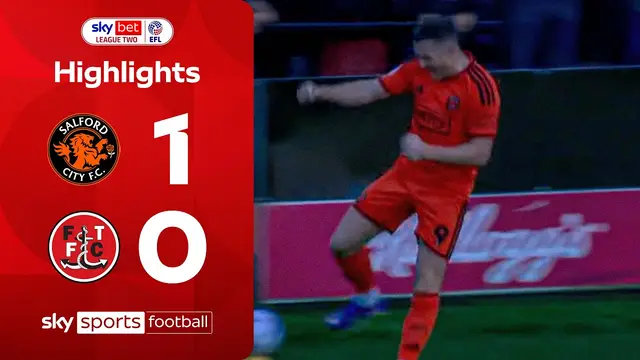 Langstaff winner sends Salford top! 👏 | Salford 1-0 Fleetwood | EFL Highlights