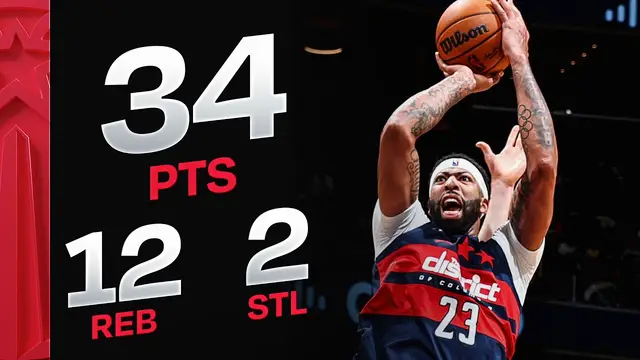 Anthony Davis Franchise Record 34 PTS in Wizards Debut | October 21, 2026