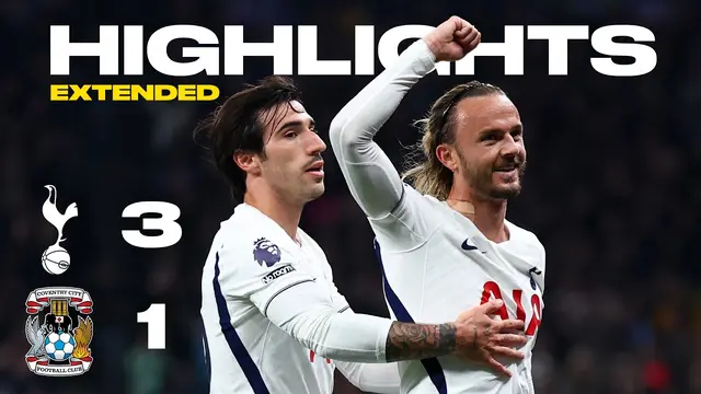 Spurs 3-1 Coventry City | Premier League Extended Highlights