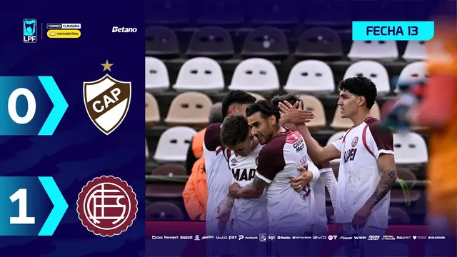 PLATENSE 0 - 1 LANÚS | Resumen del partido | #TorneoMercadoLibre Clausura 2026 🏆