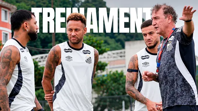 SANTOS FC TREINA NESTA QUARTA-FEIRA NO CT REI PELÉ