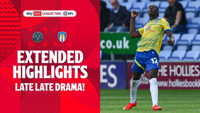 LATE DRAMA! | Shrewsbury Town v Colchester United extended highlights