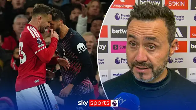 "I kissed Bentancur in the dressing room!" | De Zerbi on red card and Spurs reaction vs Man Utd