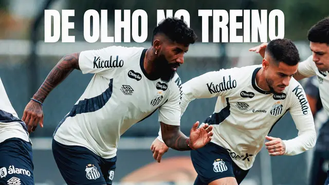 SANTOS FC FAZ ÚLTIMO TREINO ANTES DE ENFRENTAR O FLAMENGO
