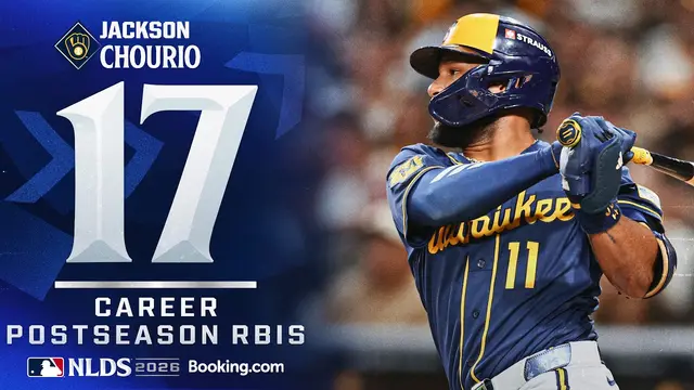 Jackson Chourio becomes the Brewers ALL-TIME Postseason RBI leader 🤯 (And he's only 22!)