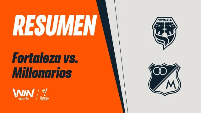 Fortaleza vs. Millonarios (resumen y goles) | Liga BetPlay Dimayor 2026-2 | Fecha 14